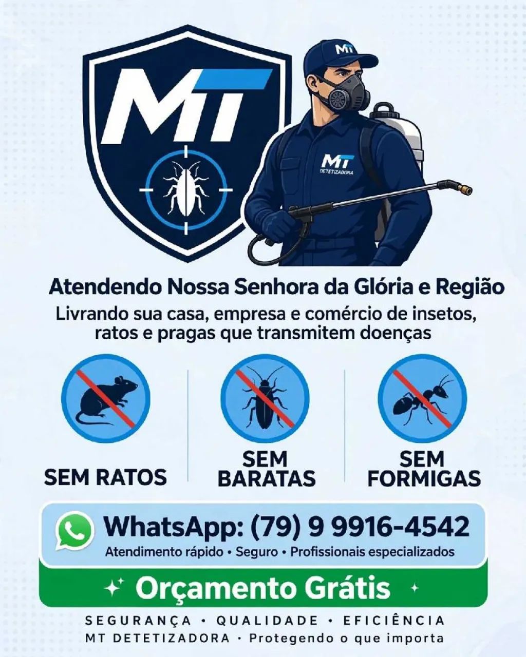faço serviço de dedetização 