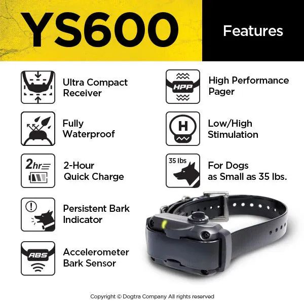 Dogtra YS600 Training Collar - Professional Line64993722980994122