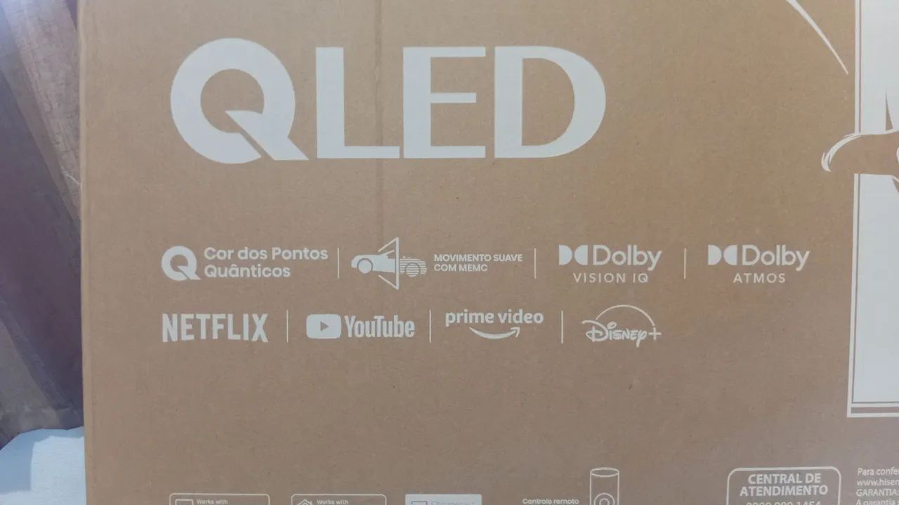 Tv Qled Hisense 55 pol Google tv - Foto 2