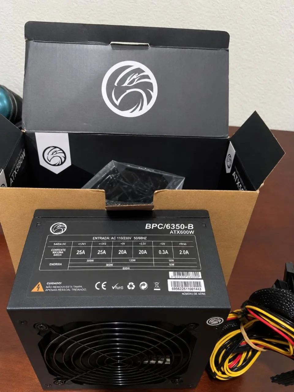 Fonte de alimentação ATX 600w Nova - Foto 3