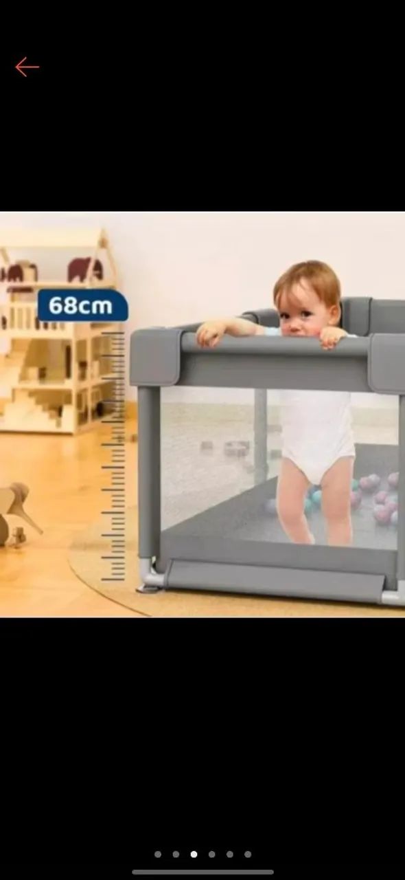 Cercadinho chiqueiro de bebê tamanho grande 180x150 - Foto 3