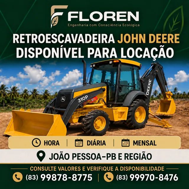 Locação de retroescavadeira