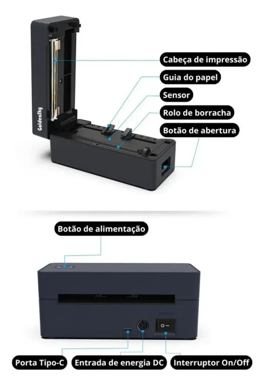 Impressora Slim Etiqueta 110mm USB - Foto 2