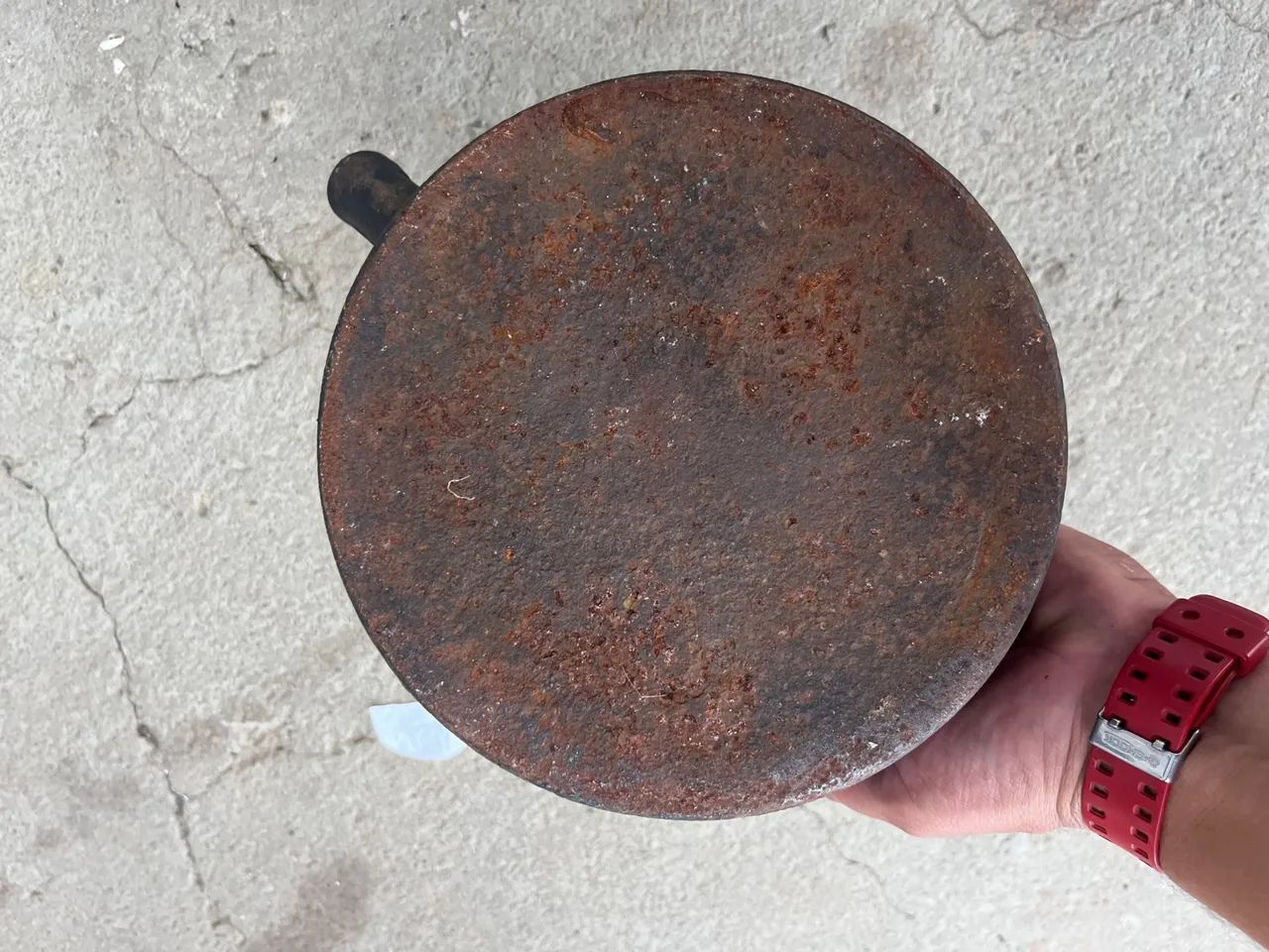 Panela de ferro antiga 3 litros . - Foto 4