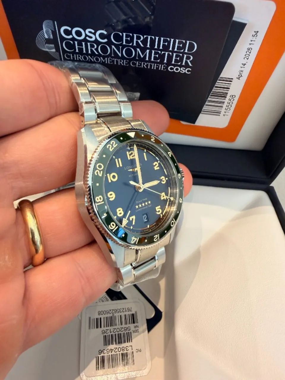 Longines Spirit Zulu Time GMT 39mm Novo 2026 - Nunca Usado