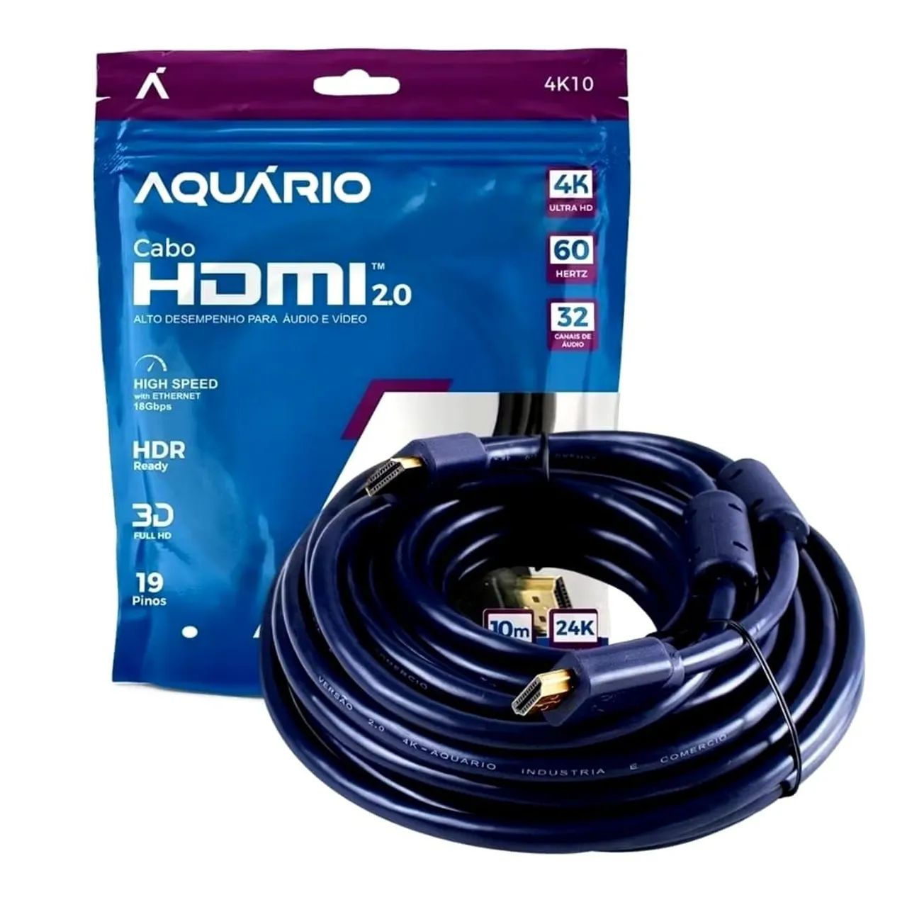 Cabo HDMI 10 metros 4K 