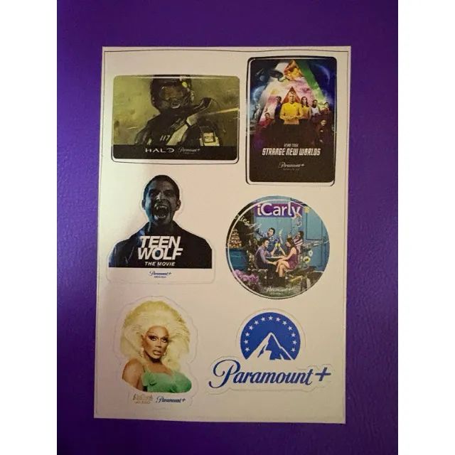 Cartela De Adesivos Icarly Paramount