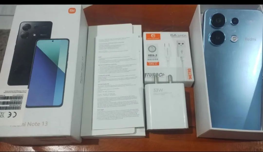 Redmi note 13 256gb 8 ram Ice blue com caixa - Foto 2