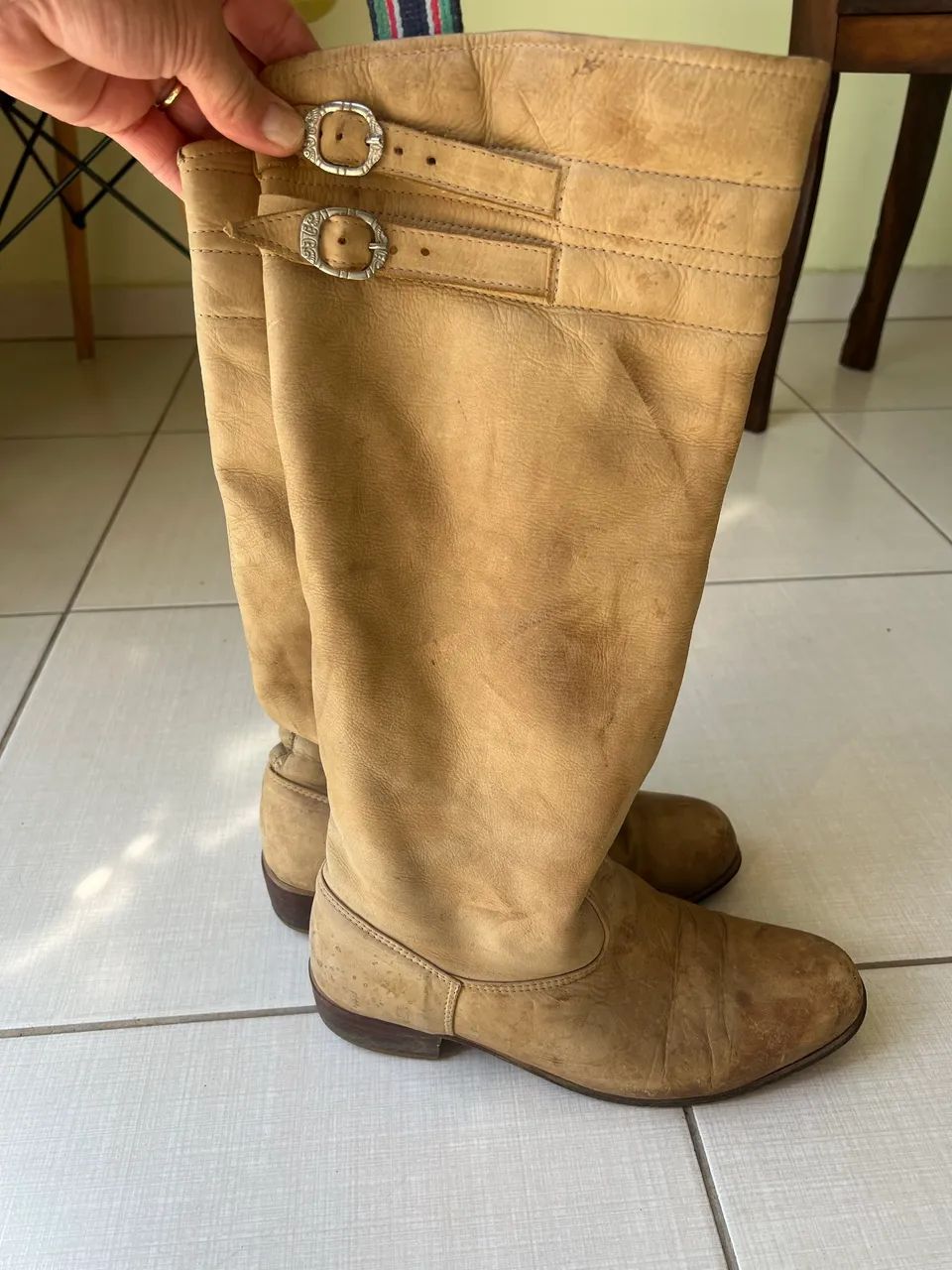Bora em couro masculina  - Foto 2