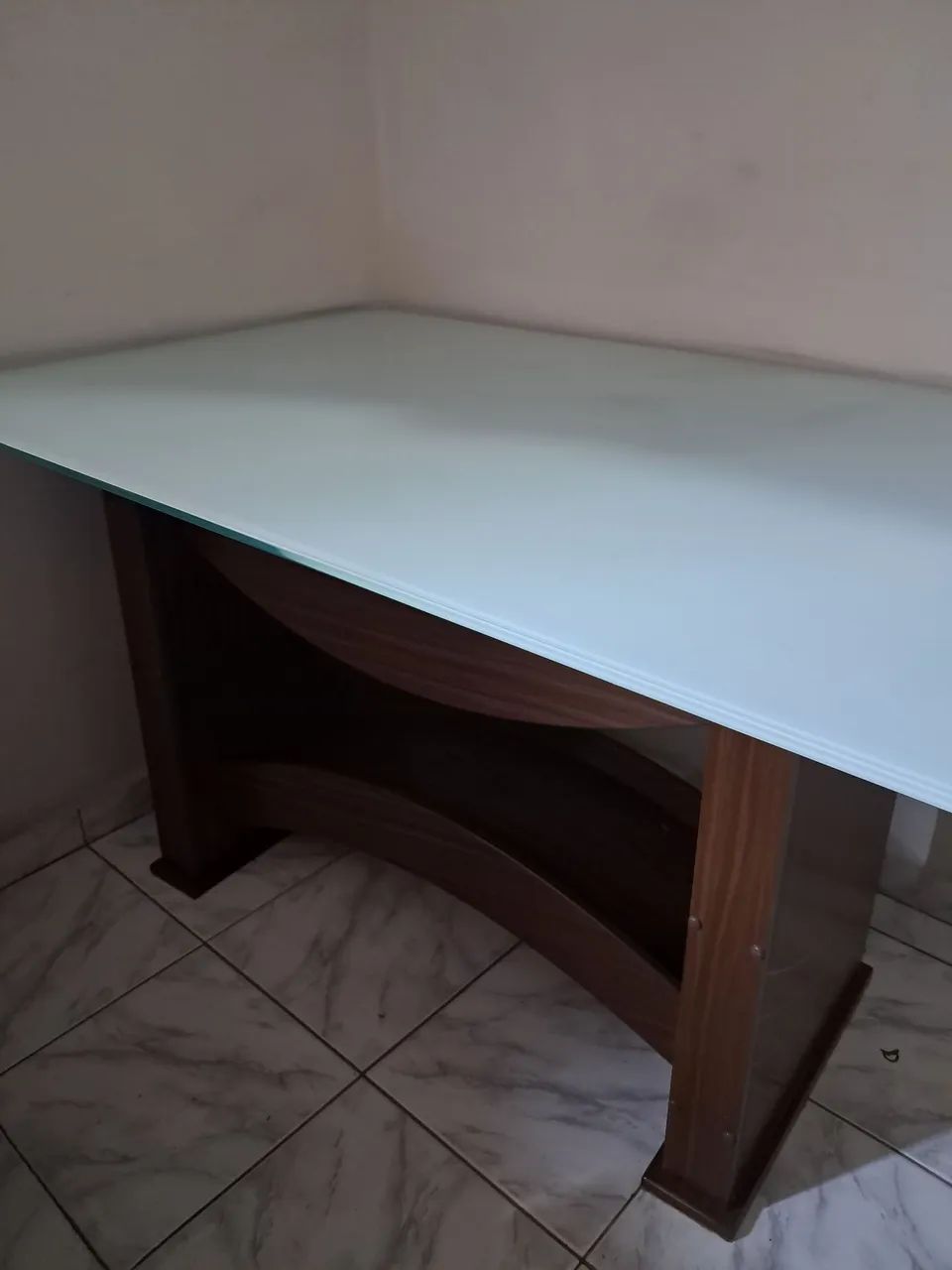 Mesa De tampo de vidro de MDF - Foto 2