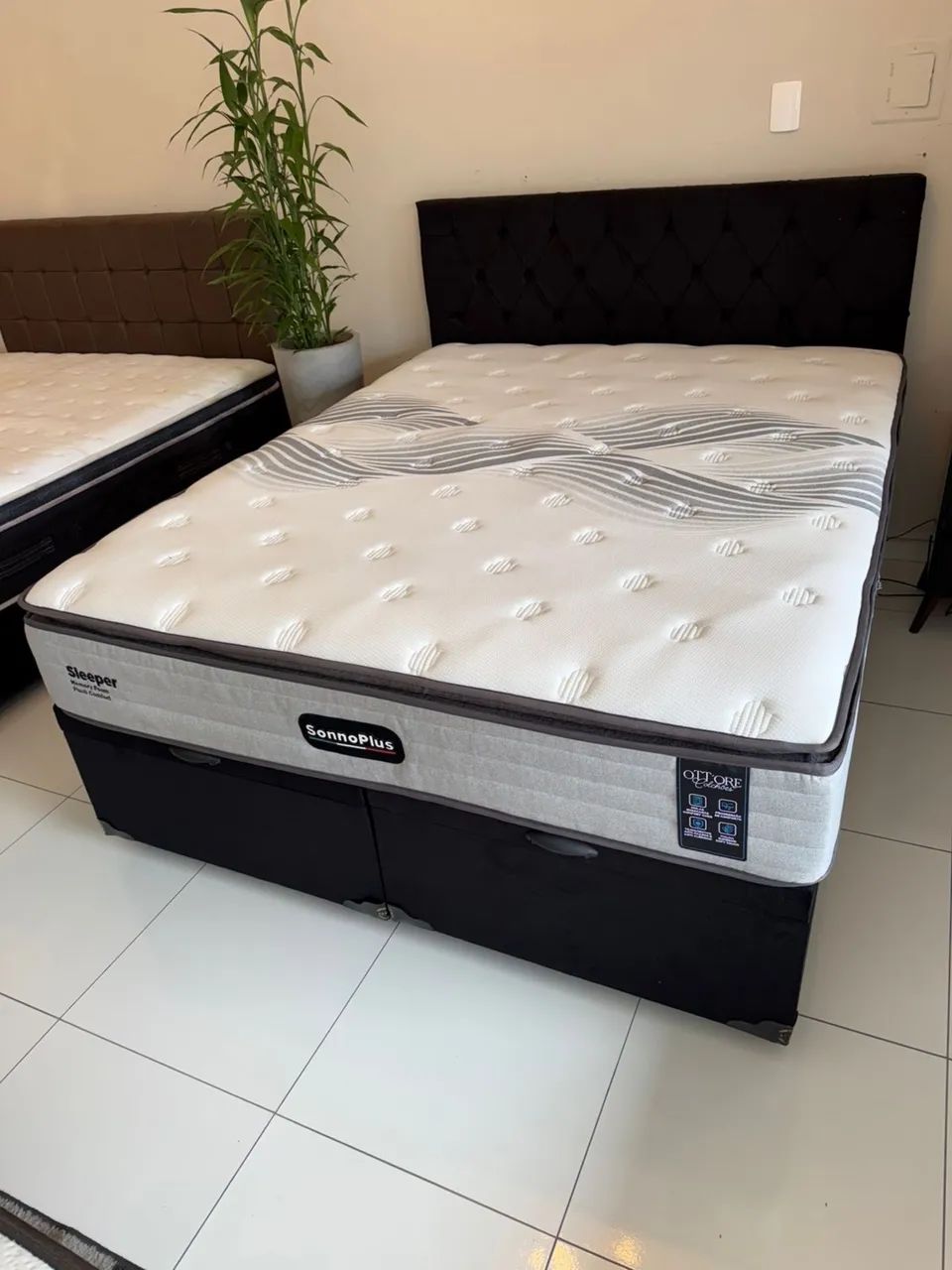 Cama Queen Size COM COLCHÃO OTTORE TOP - Entrego!  - Foto 4