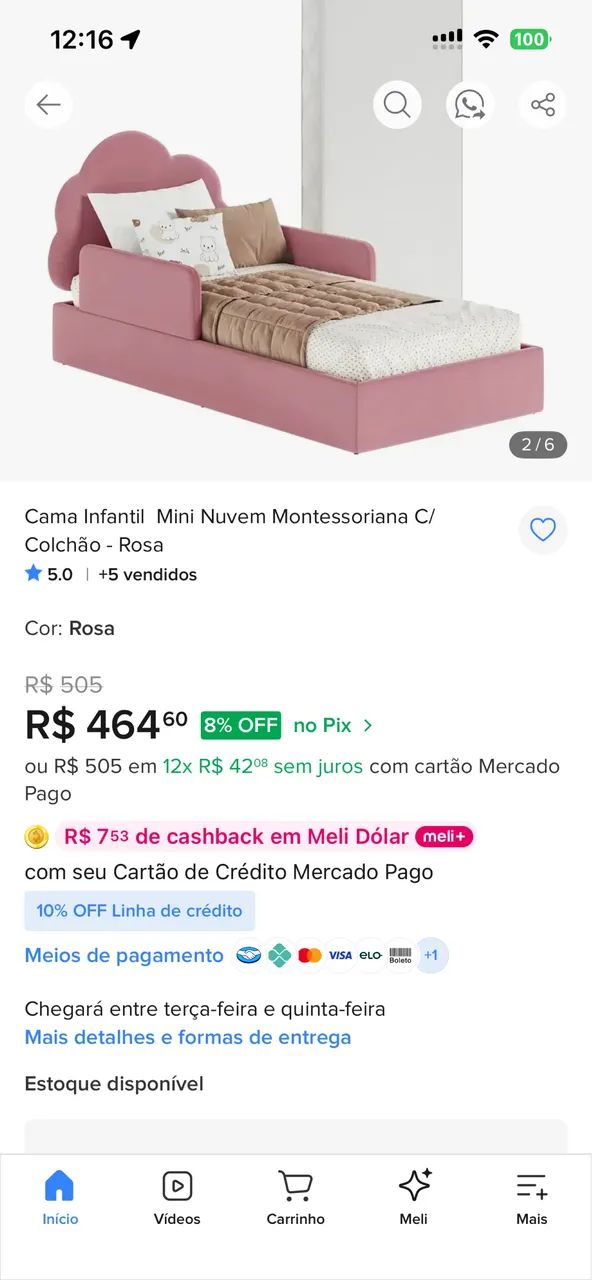 Duas Camas infantil nuvem - Foto 2