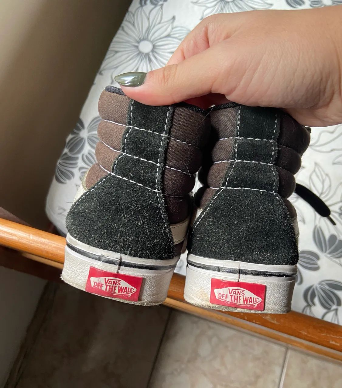 Vans Tênis Sk8-Hi Black White - Foto 4