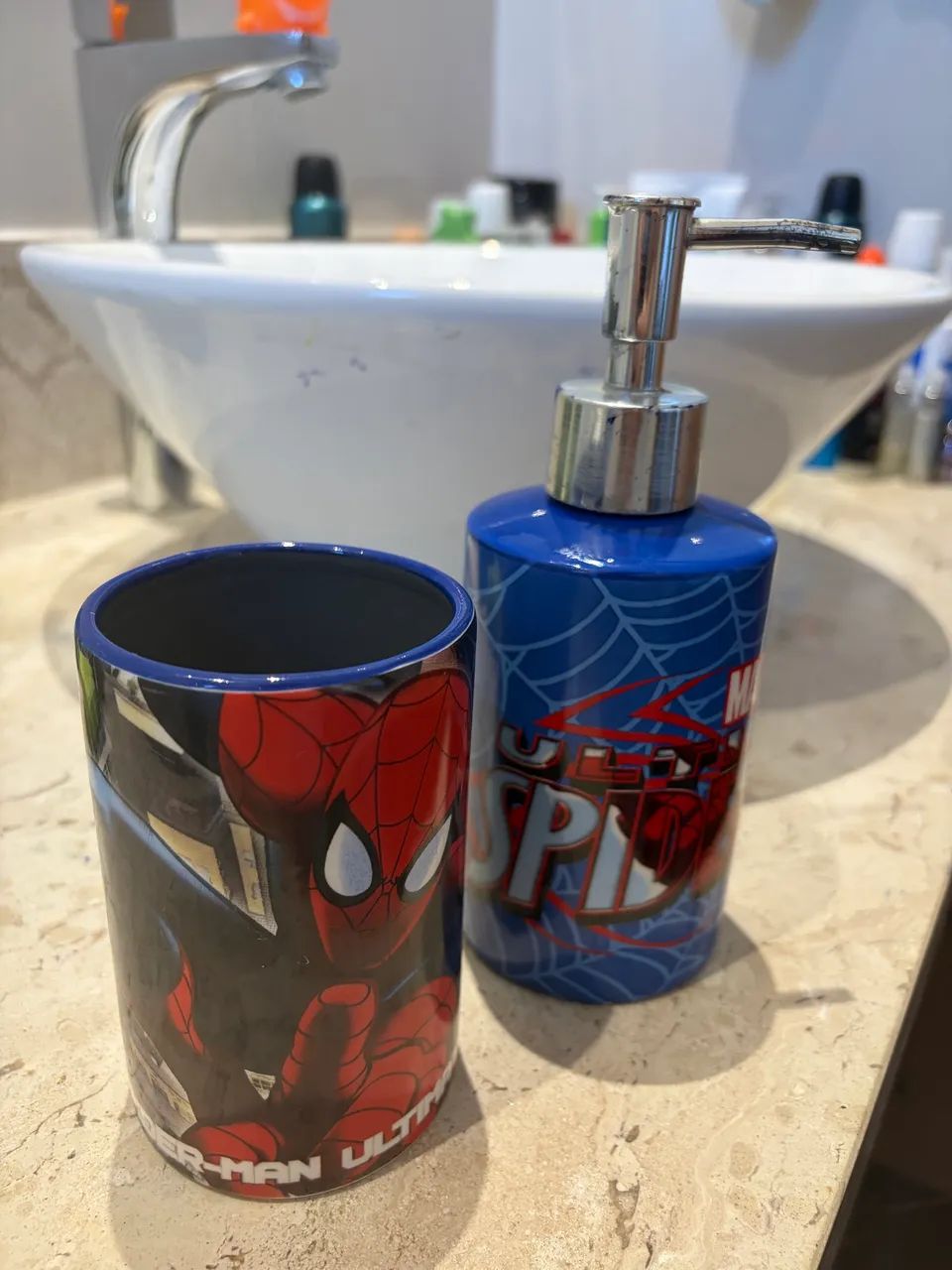 Kit de banheiro homem aranha - Foto 3