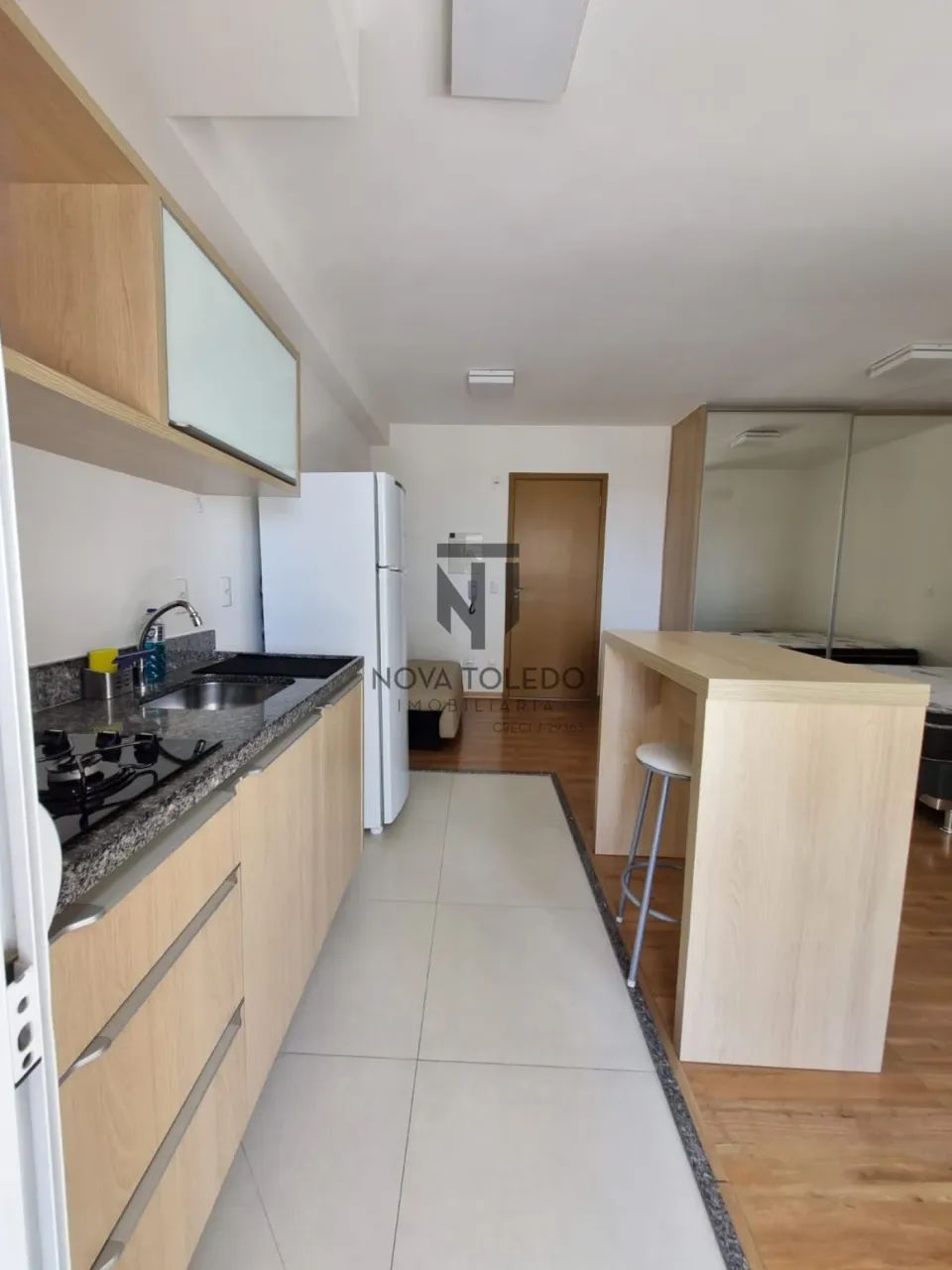STUDIO / FLAT PARA LOCAÇÃO - 40m² - SEMI-MOBILADO - EDIFÍCO MORIAH - JARDIM AQUARIUS - Foto 3