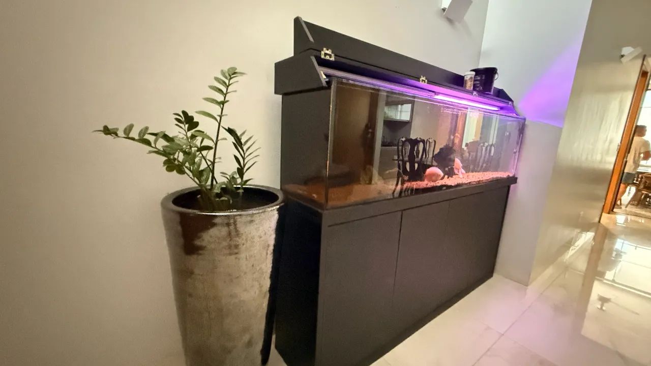 Aquário com móvel preto 2 metros  - Foto 3