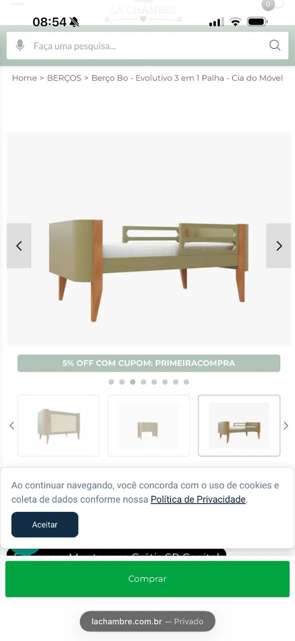 Berço Bo palha 3 em 1  - Foto 3