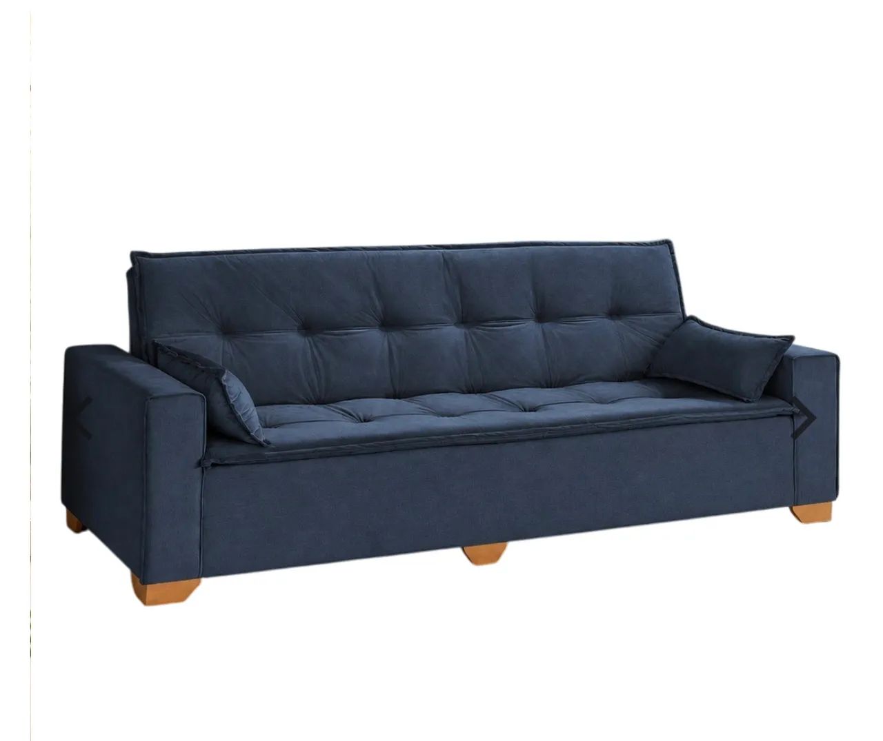Sofá Cama Yukon 2,18 m Veludo Bege - Foto 4