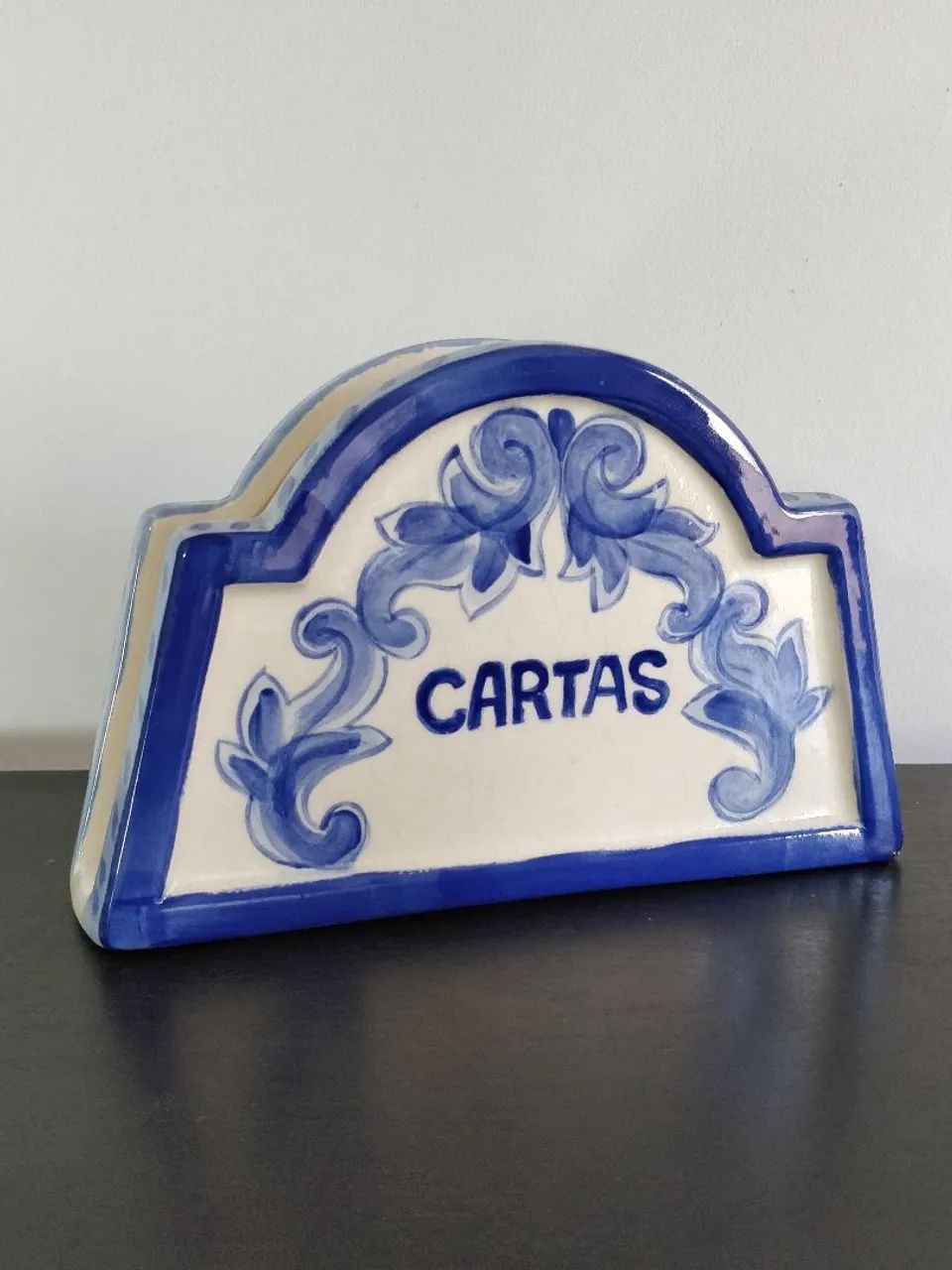 Vintage Ceramic Bookend (Napkin Holder, Letter Holder, Document Organizer)