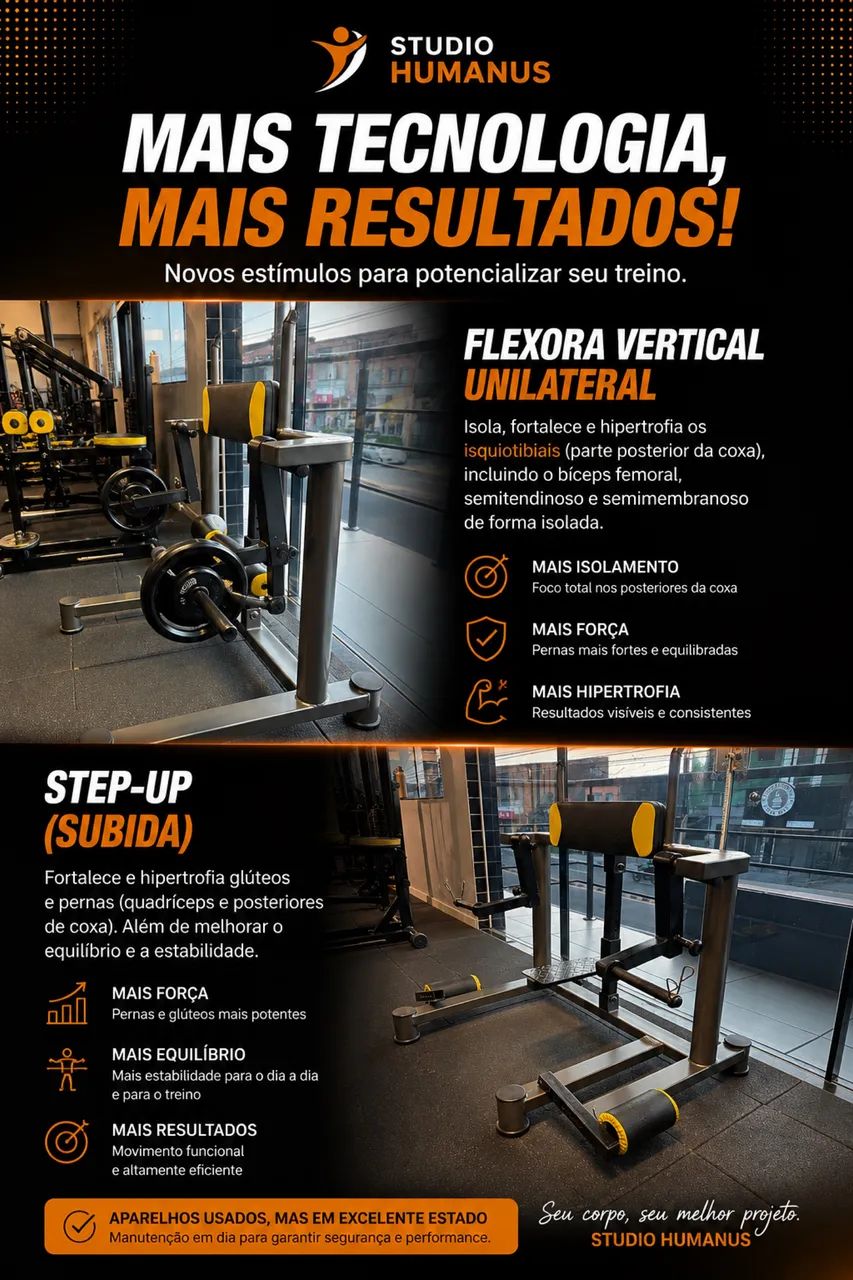 Flexora Vertical Unilateral em pé Articulada 