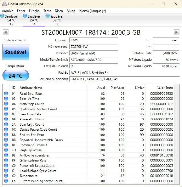 HD Seagate 2TB - Modelo ST2000L - Foto 4