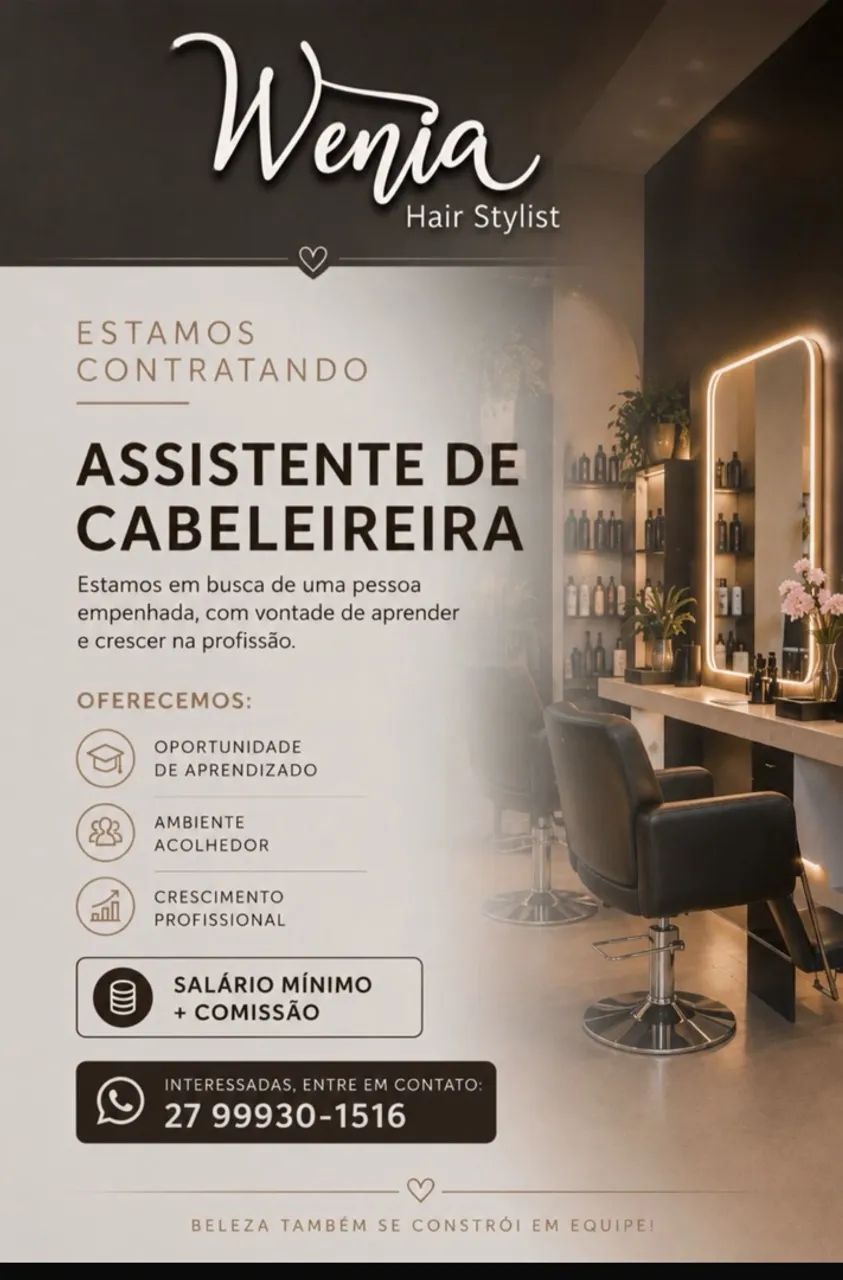 Assistente de cabeleireira 