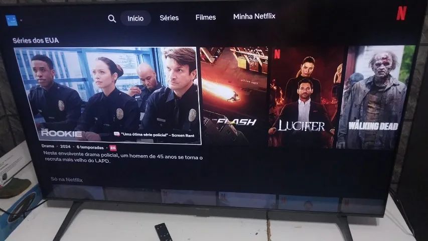 Smart Tv Qled Samsung 55 Polegadas Inteligencia Artificial Bordas Infinita Alexa Finissima - Foto 5