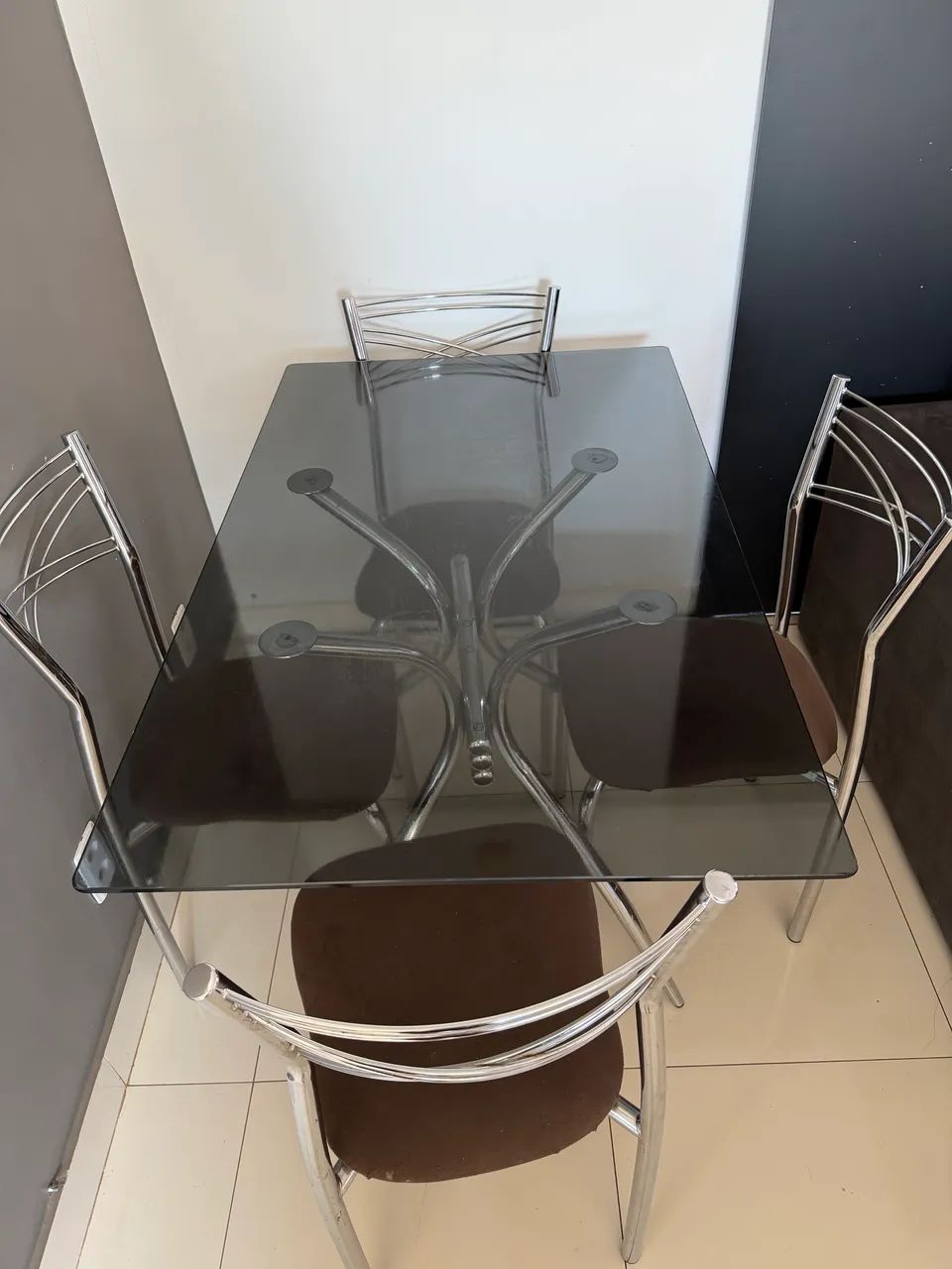 Mesa de vidro 4 lugares  - Foto 2