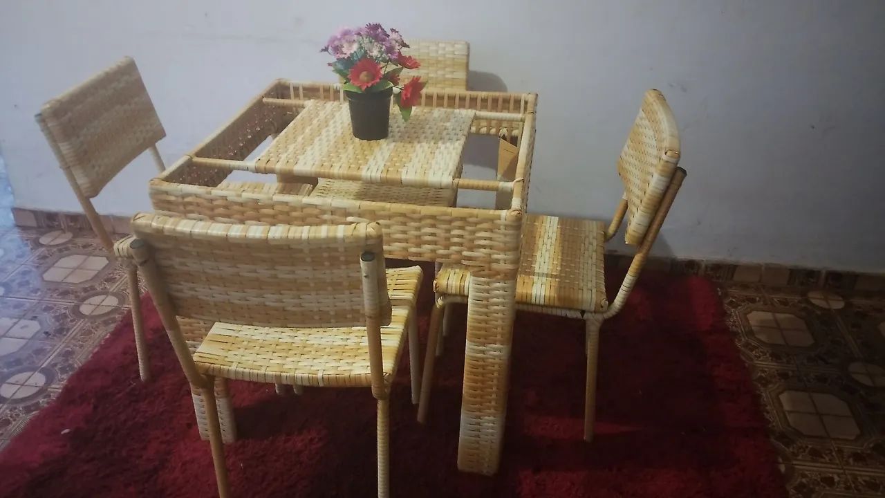Jogo de mesa de vime sintético  - Foto 2