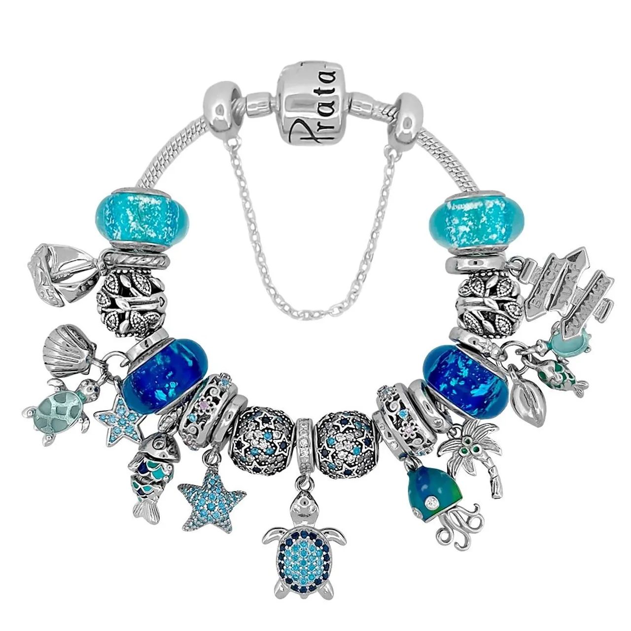 Pulseira de Prata 925 Encantos do Mar Linha Presents