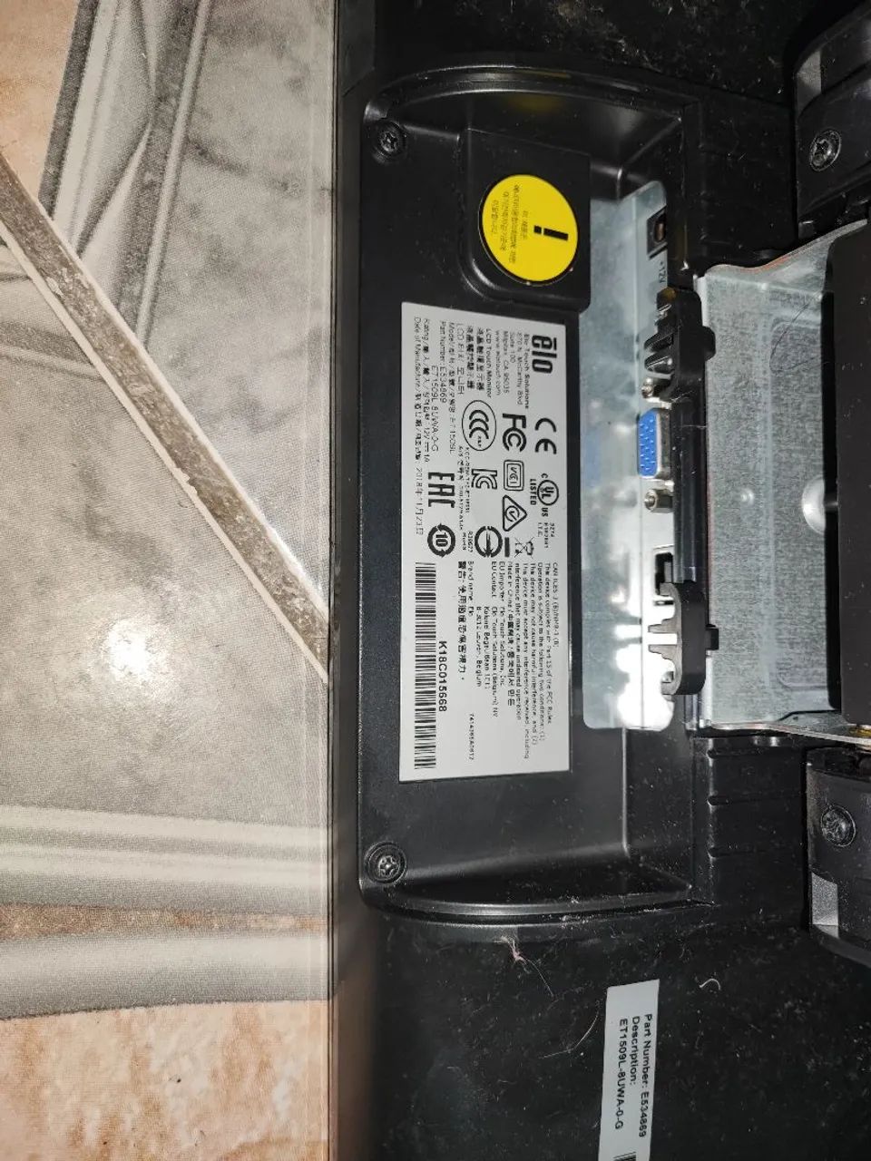 Monitor Touch Elo ET1509L - Foto 4