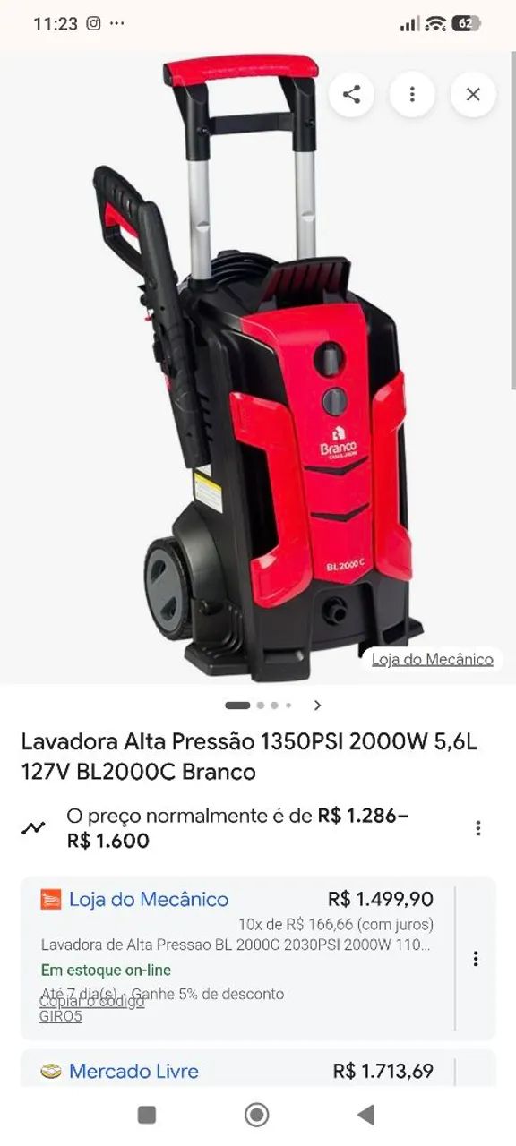 Lavadora de alta pressão  - Foto 4