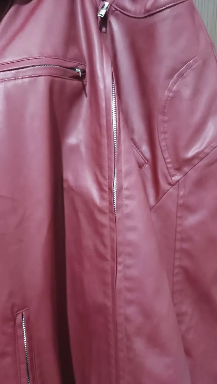Jaqueta de Couro PU veste G e GG - Foto 2