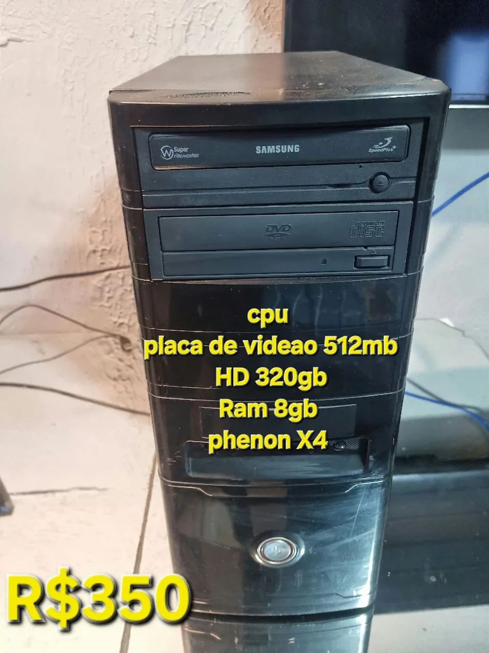 Cpu + tela AMD X4  - Foto 3