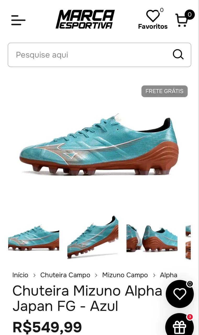 Chuteira mizuno alpha - Calçados Esportivos - Maria Ortiz, Vitória