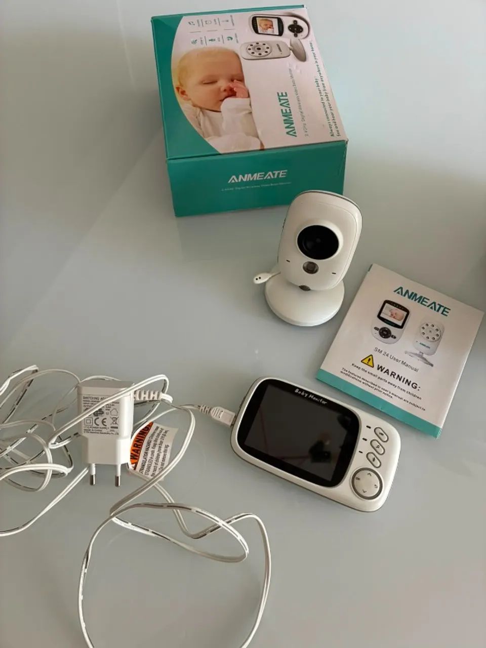 Babá Eletrônica com Câmera ANMEATE SM24 Completa na Caixa - Foto 4