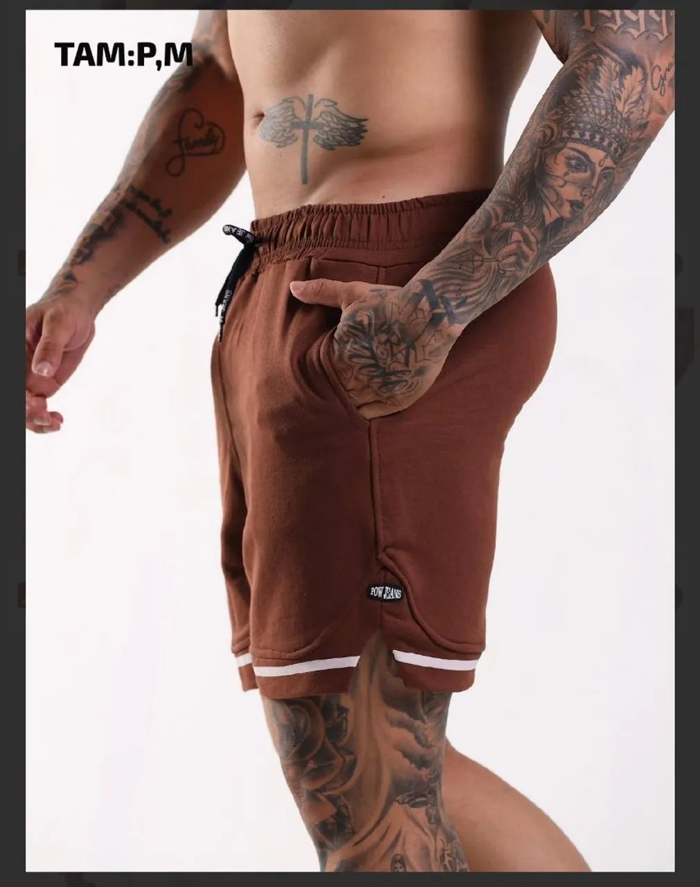 SHORTS MAURICINHO DE SARJA - Foto 5