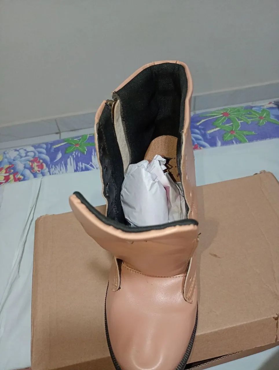 Bota cor nude - nova- nunca usada  - Foto 4
