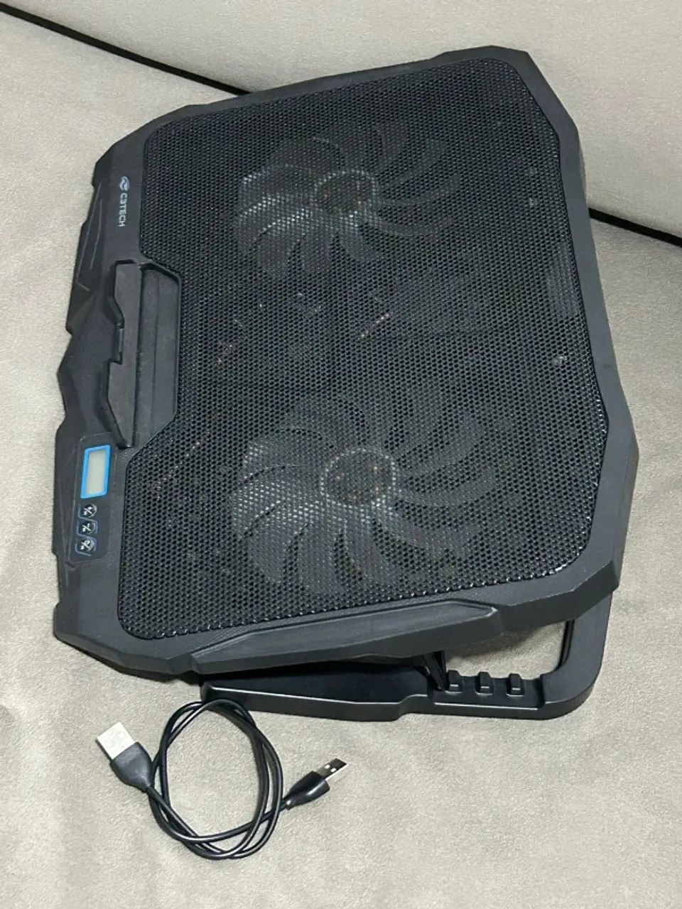 SUPORTE C3TECH NOTEBOOK LAPTOP C/ 4 COOLERS e CONTROLE DE VELOCIDADE - Foto 4