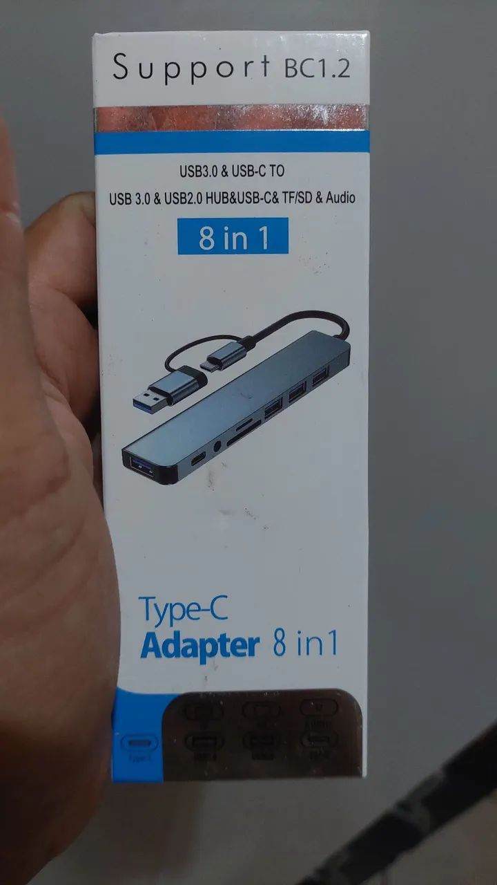 HUB USB-C ADAPTADOR 8 EM 1 