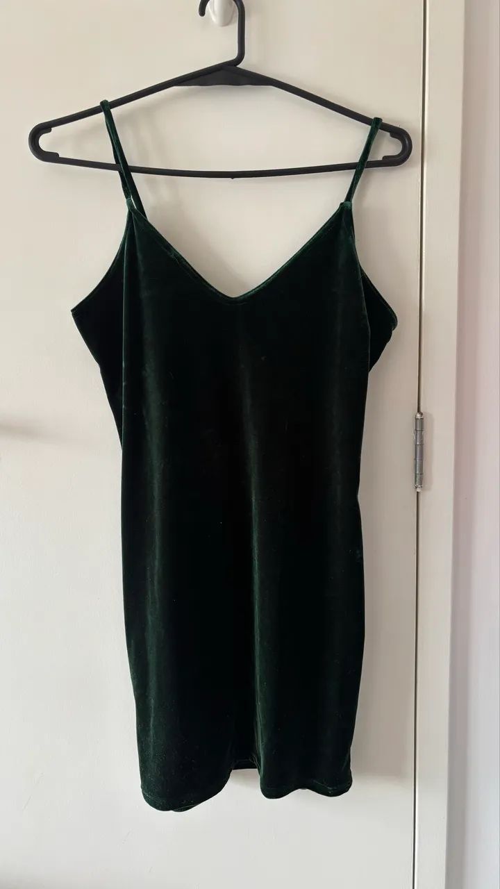 Vestido Verde Veludo