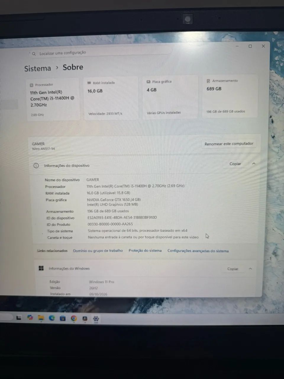 Notebook Acer Nitro 5  - Foto 4