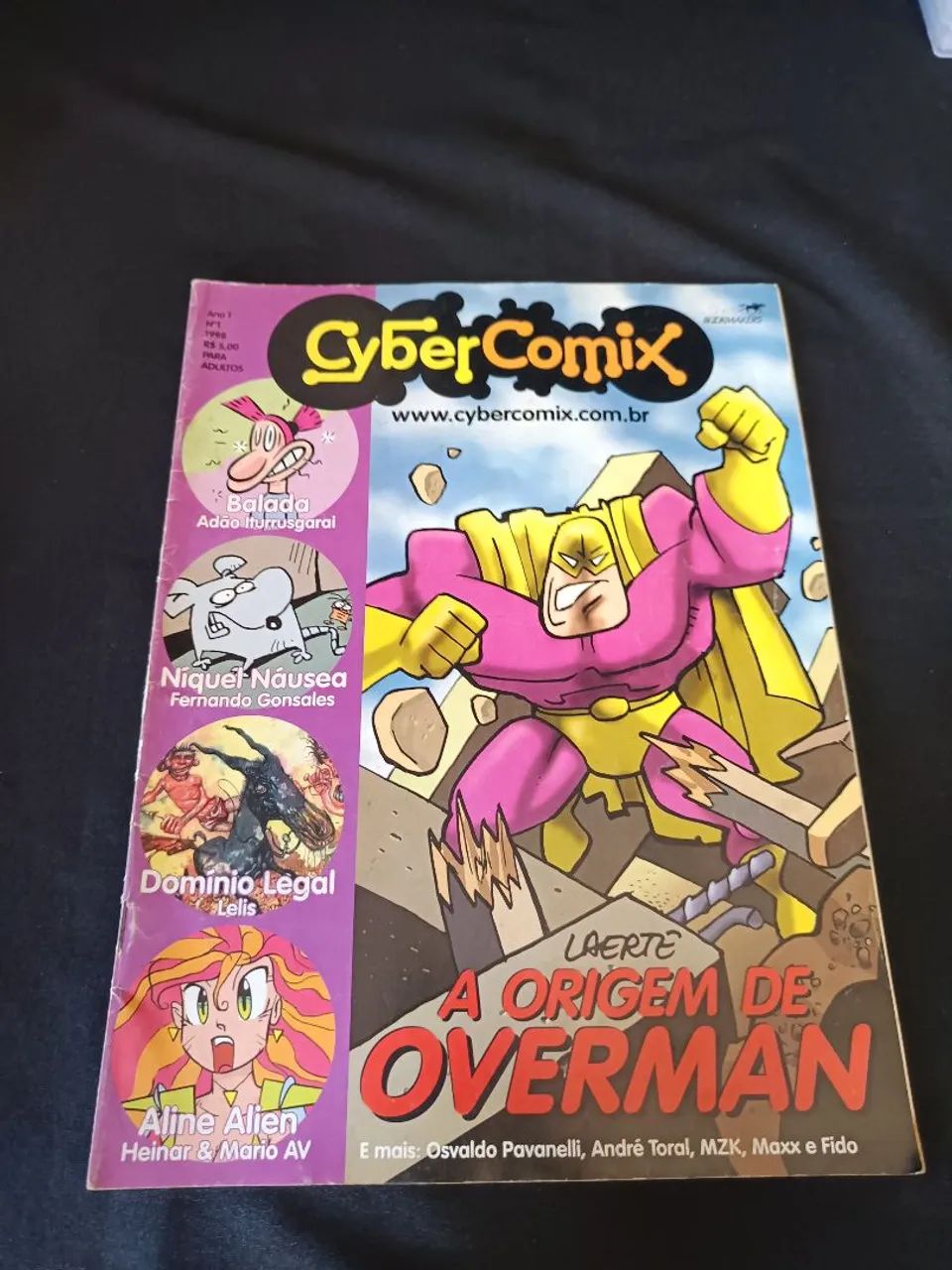 Revista Cyber Comix A Origem De Overman N1 - Livros e revistas