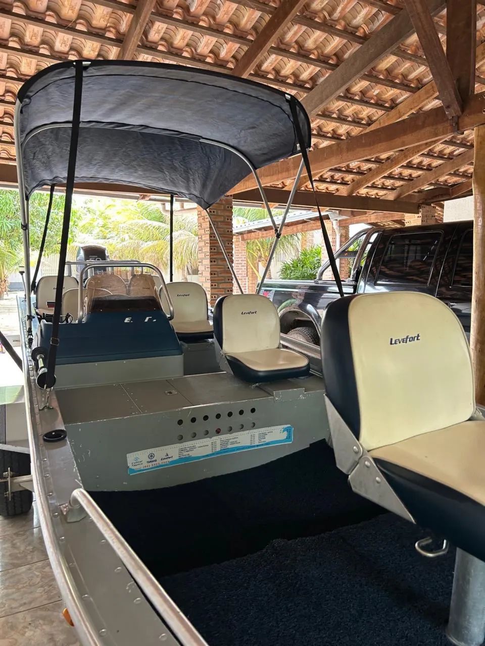 Lancha levfort apolus 600 (270 horas de uso) motor 60hp - Foto 9