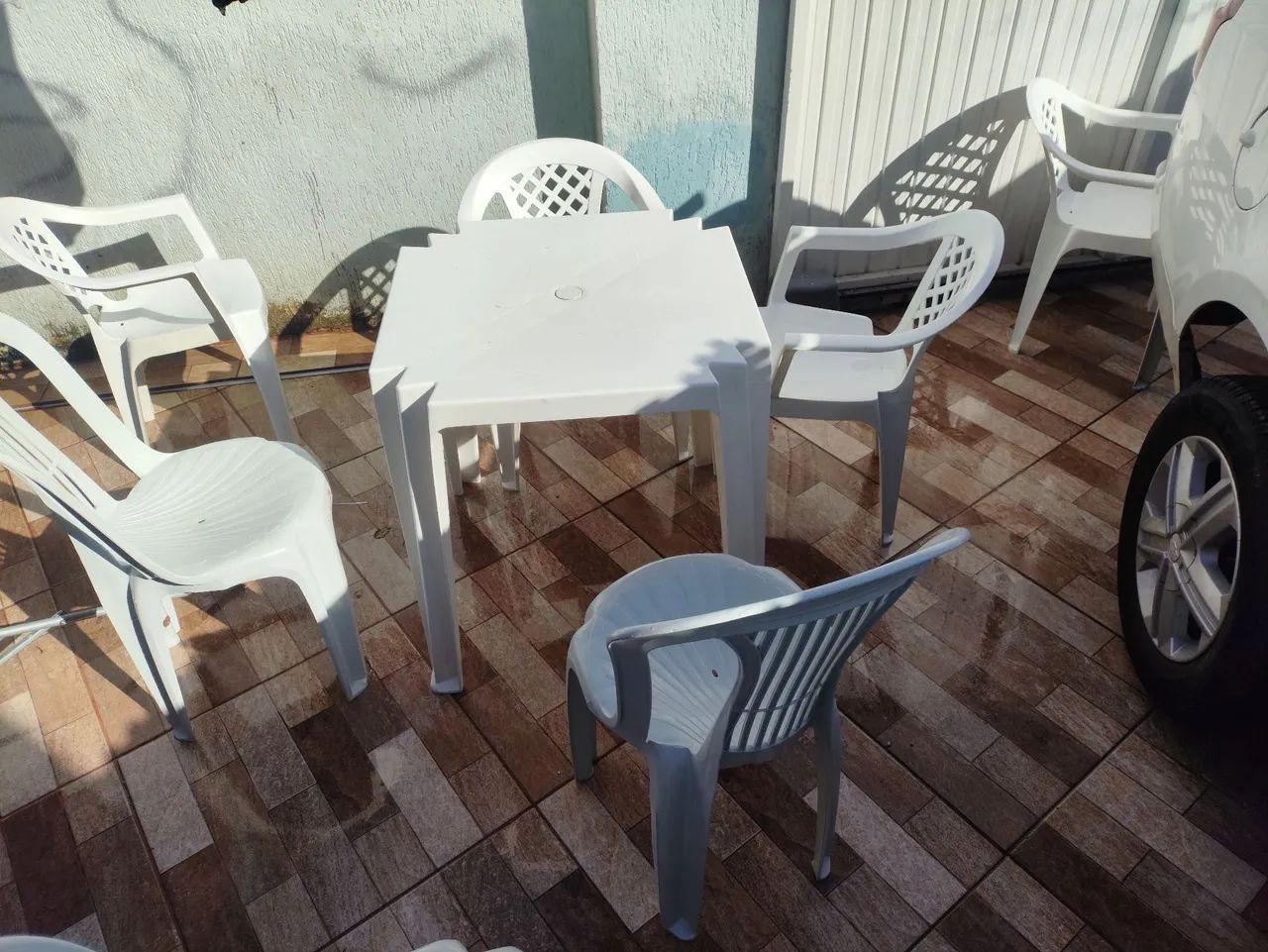 Mesas com cadeiras plástica  - Foto 2