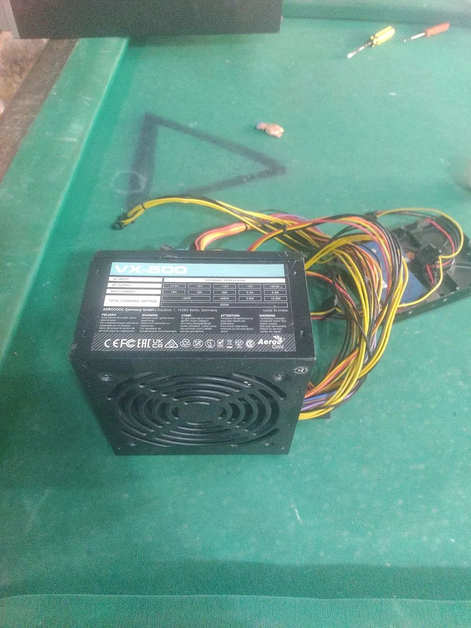 Fonte game 500 w semi nova usanda vx aerocool 