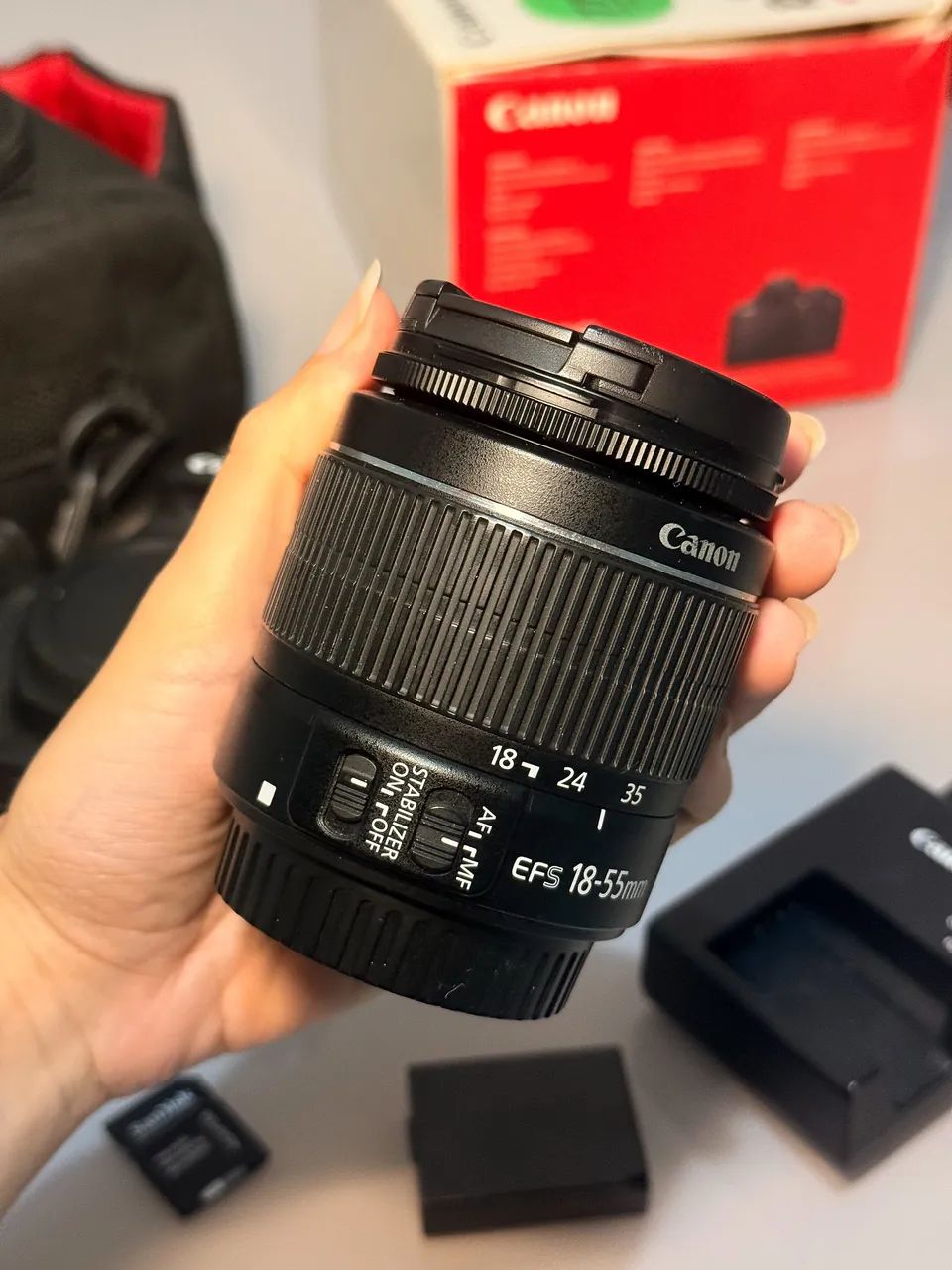 CÂMERA CÂNON T7+ COM ACESSÓRIOS  - Foto 4