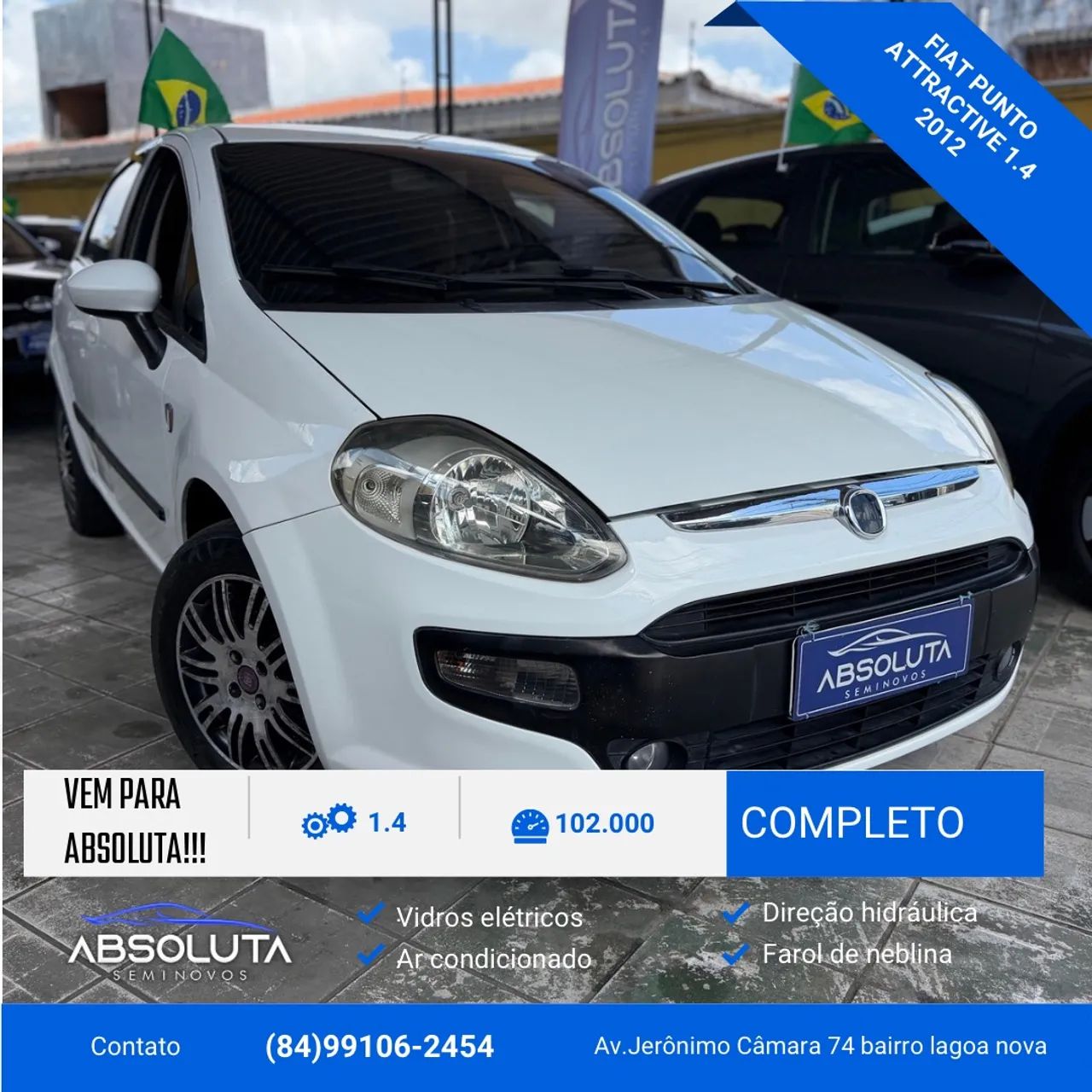 Fiat Punto Punto ATTRACTIVE ITALIA 1.4 F.Flex 8V 5p 2012