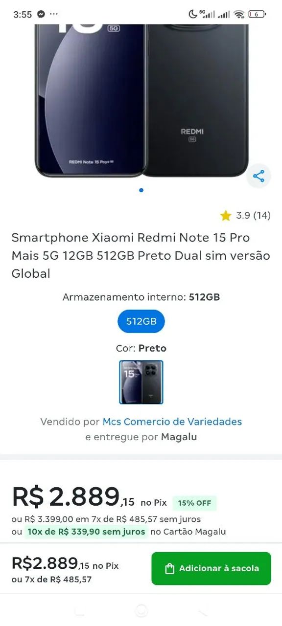 Redmi note 15Pro plus 512 Lacrado sem uso  - Foto 2
