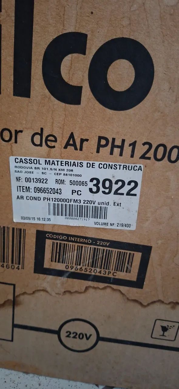 Ar condicionado philco